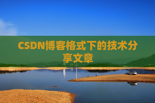 CSDN博客格式下的技术分享文章
